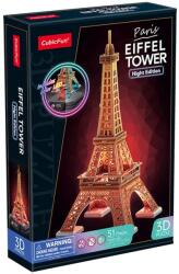 CubicFun CubicFun 3D puzzle Eiffel-torony 37 cm, LED világítással (L534)