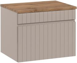 Comad Készlet szekrény Comad Iconic Cashmere ICONIC CASHMERE 82-60-D-1S, szekrény feletti pult Comad Fiji BLAT 89-60-A OAK COAST EVOKE
