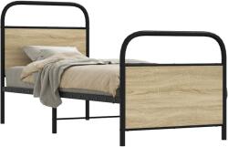 vidaXL ágykeret matrac nélkül 75x190 cm sonoma tölgyfa műfa (4100266)