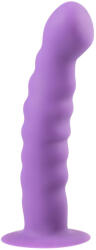 EasyToys - dildo ondulat cu ventuză - silicon mov (8718627526880) Dildo