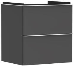 Hansgrohe Xelu Q Mosdószekrény mosdóhoz 580/475 két fiókkal, matt fehér fogantyú/matt szürke gyémánt 54024700 (54024700)