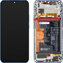 Huawei nova 12s Előlap Keret+LCD Kijelző+Érintőpanel+Akkumulátor, Kék (02356BMY) Service Pack