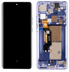 Motorola Edge 50 Pro Előlap Keret+LCD Kijelző+Érintőpanel, Lila, Luxe Levander (5D68C24323) gyári, Service Pack