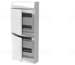 ABB Mistral41W kiselosztó IP41 falon kívüli teli ajtó 3 sor 54M RAL9016 fehér, PEN (1SLM004102A3109) - daniella