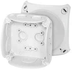 Hensel EnyCase DK 0600 GZ Kábelösszekötő doboz 130x130x77mm kapcsok nélkül, 1db 9-20 mm kábelbevezetéssel, RAL 7035 szürke IP66 (DK 0600 GZ) - daniella