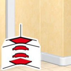 Legrand 010650 DLP belső könyök 50x170mm csatornához, 4 részes (010650)