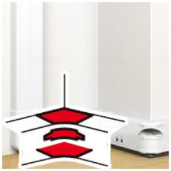 Legrand 075623 DLP belső könyök csatornához, állítható belső szög: 80 -120° 130x50mm, fehér (075623)