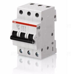 ABB Kismegszakító, Icn=4, 5kA, 3 pólus, B karakterisztika, 230/440V AC, In=6A SH203L-B6 (2CDS243001R0065)