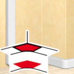 Legrand 010602 DLP belső könyök 50mm mély csatornához (010602)