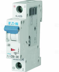 Eaton PL7-C20/1-DC Kismegszakító, 10kA 1pól. DC 264890 Eaton (264890)