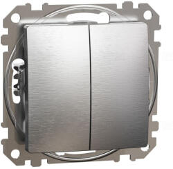 Schneider Electric Sedna ÚJ Csillárkapcsoló, rugós bekötés, 10AX, (105), szálcsiszolt ezüst SDD170105 Schneider - Készlet erejéig! ! ! (170105)
