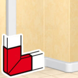 Legrand 010796 DLP kanyarelem 220x65mm csatornához (010796)