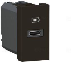 Legrand 077692L Program Mosaic 1 x USB-C töltőaljzat - 3 A - 20 W, 1 modul, fekete (077692L)