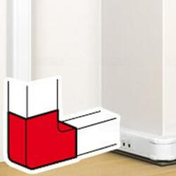 Legrand 075722 DLP kanyarelem 90° antimikrobiális 130x50mm csatornához (075722)