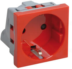 KOPOS Quadro moduláris 2P+F dugalj piros (2 modulhely), QS 45X45 BB Kopos (QS 45X45_BB)