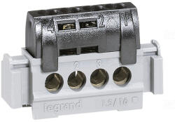 Legrand 004850 Lexic elosztókapocs IP2 4 fázis csatlakozás, fekete (004850)