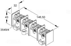 Kleinhuis Fővezeték-leágazó kapocs 35mm2 3549/4 (KK 35) (3549/4) - daniella