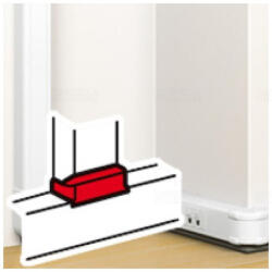 Legrand 075671 DLP T- elágazó elem bepattintható kábelcsatornához, elágazást biztosít 80x50mm csatornákhoz, 80x50mm/130x50mm, fehér (075671)