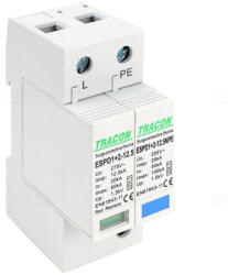 Tracon AC típusú T1+T2 túlfeszültség levezető, cserélhető betéttel ESPD1+2-12.5-1+1P (D1+2-12.5-1+1P)