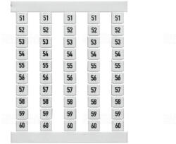 Weidmüller W. DEK 5 FSZ 51-60 sorkapocs jelölő, függoleges 0460660051 (0460660051)