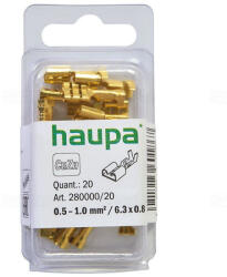 Haupa Gyorscsatlakozó hüvely csupasz réz-stop CSH-3 280016 0, 5-1, 25mm2/2, 8x0, 8 (280016)