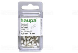 Haupa Érvéghüvely szigetelt 0, 5/ 8 fehér 270800/25 SmallPack Haupa (25db/bliszter) (270800/25)
