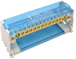Tracon Moduláris elosztóblokk nyitható fedéllel 2×25(25)mm2 / 4×10(6)mm2, 5×16(10)mm2 FLSO25-2P11 Tracon (O25-2P11)