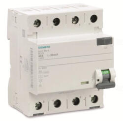 Siemens 5SV3344-6 FI-relé 40A 4P 30mA, A típus (5SV33446)