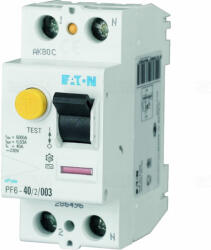 Eaton PF6-40/2/003-G Áram-védőkapcsoló 6kA 2 pólus, 30mA, G típus 165764 Eaton (165764)
