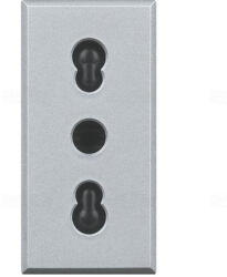 Legrand Axolute HC4180 2P+F csatlakozóaljzat(olasz) 1 modulos, (GYV) biztonsági zsalus, szürke (HC4180)
