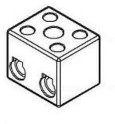 Kleinhuis Sorkapocs porcelán 10mm2/2p Kleinhuis 119. G (119.G) - daniella