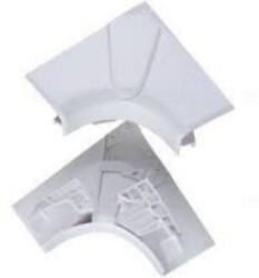 Legrand 075621 DLP belső könyök elem bepattintható kábelcsatornához, állítható belső szög: 80 -120°, 80x50mm, fehér (075621)