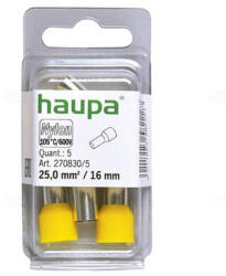 Haupa Érvéghüvely szigetelt 25/16 sárga 270830/5 SmallPack Haupa (5db/bliszter) (270830/5)
