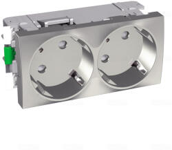 Schneider Electric ALTIRA 2x2P+F csatlakozóaljzat 45fok, alumínium ALB46252 Schneider - Készlet erejéig! ! ! (46252)
