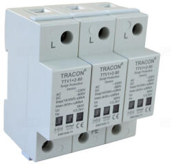 Tracon Túlfeszültség védő készülék TTV1+2-80-3P Tracon (1+2-80-3P)