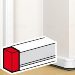 Legrand 075612 DLP végzáró elem bepattintható kábelcsatornához, 105x50mm, fehér (075612)