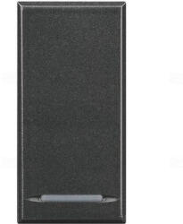 Legrand BTICINO Axolute 102 kapcsoló, 1 modul, fekete HS4053 (HS4053)