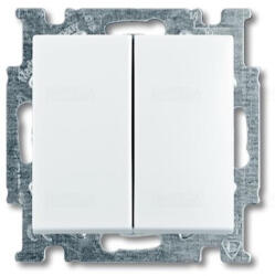 ABB Basic55 2006/6/6 UC-94-507 Kettős váltókapcsoló keret nélkül, hófehér 2CKA00101202144 ABB (2CKA00101202144)