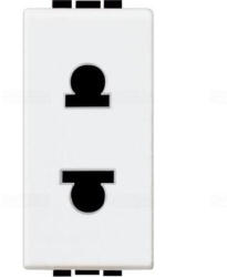 Legrand BTICINO Light N4125S 2P csatlakozóaljzat (euro-amerikai) 1 modulos 16A 127/250V fehér (N4125S)
