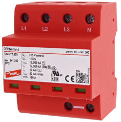 DEHN DEHNshield túlfeszültség-levezető 3 fázisú TT rendszerhez (1. +2. típus) DSH TT 255 941310 (941310)