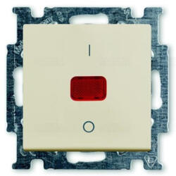 ABB Basic55 1020/2 UCK-92-507 Kétpólusú kapcsoló (102) jelzőfényes keret nélkül, krém 2CKA001020A0090 ABB (2CKA001020A0090)
