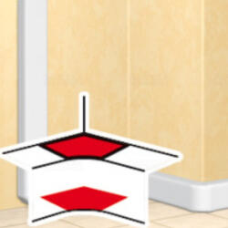 Legrand 010632 DLP állítható külső könyök 60-120° 50mm mély válaszfalhoz (010632)