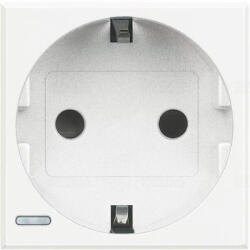 Legrand BTICINO Axolute 2P+F schuko 2 modulos, fehér HD4141 (HD4141)