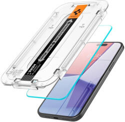 Spigen iPhone 15 Plus / 16 Plus Kijelzővédő Üvegfólia - Spigen Glas. tR EZ Fit x 2 db (AGL06883)