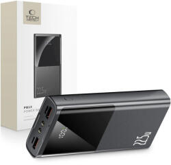 Tech-Protect PB13 Power Bank 20000mAh 22.5W - 2x USB-A + USB-C + A-C Kábel - Szürke (WR-171682)