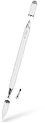Tech-Protect Stylus Pen Tech-Protect USP200 pentru desen si scriere de mana, 3 tipuri de varfuri, Alb (5906302370566)