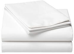 Ralex Pucioasa Cearsaf pat Percale policoton 160x240 cm Alb