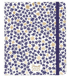 PLANALL Határidőnapló PLANALL New Classic Tiny Petals B/5 heti keményfedelű gumis 2025 (21282) - papir-bolt