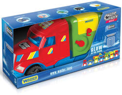 Wader Magic Truck: mașină de gunoi fosforescent cu lămpi 60cm - Wader (36331)
