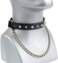 Leather & Steel Fashion Colier/harnașament cu ținte- LSF3 04